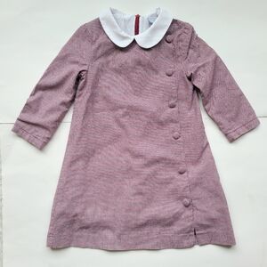 Pepa London Burgundy Houndstooth Dress